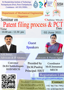 Patent filing process and PCT 2021